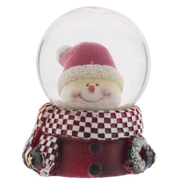 گوی برفی شیشه‌ای هستی لاکسی مدل آدم برفی سایز کوچک، Hostiluxi 161-3 Santa Claus Globe Size Small