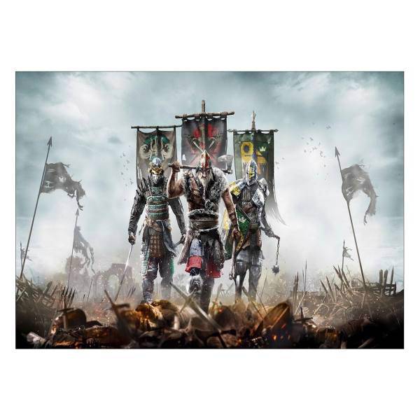 تابلو شاسی ونسونی طرحFor Honor سایز 50x70 سانتی متر، Wensoni For Honor Chassis Size 50 x 70 Cm