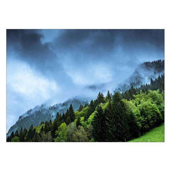 تابلو شاسی ونسونی طرح Green Woods سایز 70 × 50 سانتی متر، Wensoni Green Woods Chassis Size 50 x 70 Cm