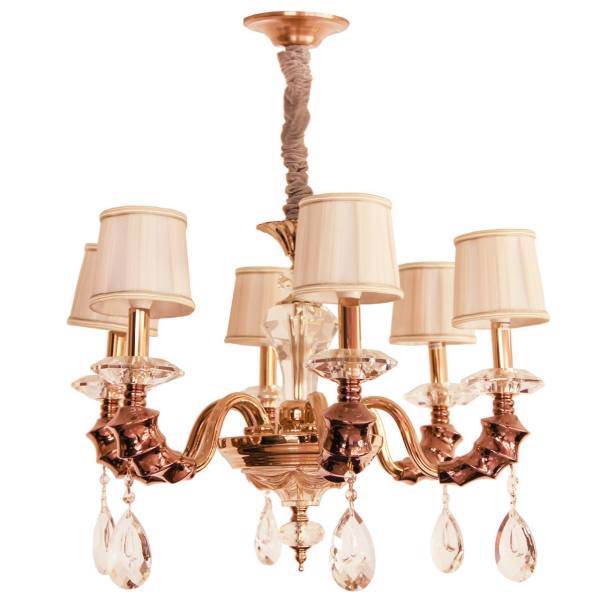 لوستر مجلل 6 شعله کد6/ 66007، Mojalal 66007/6 six Flames Chandelier