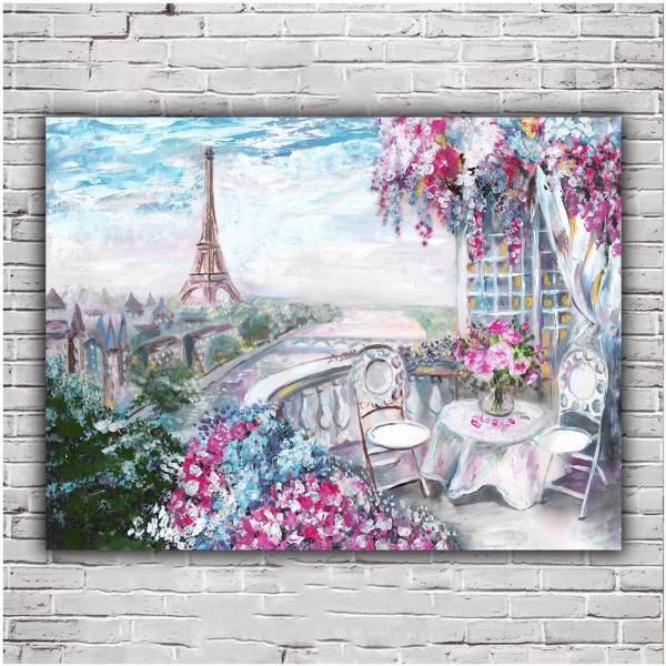 تابلو دیواری دکوگراف مدل Paris کد 336 سایز 30x40 سانتی متر، DecoGraph Paris 336 Chassis Size 30x40 Cm