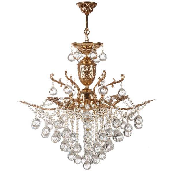 لوستر چشمه نور 9 شعله کدH6646/6A، Cheshmeh Noor H6646/6A Nine Flames Chandelier