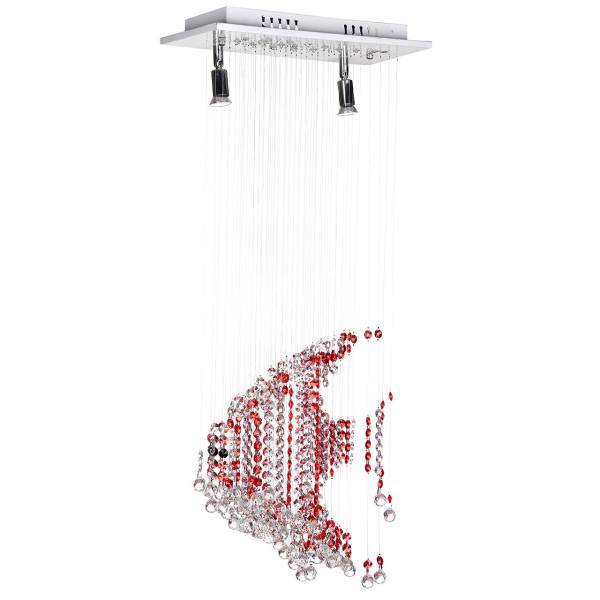 لوستر سقفی چشمه نور 2 شعله کد A5314، Cheshmeh Noor A5314 Two Flames Ceiling Chandelier