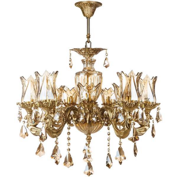 لوستر چشمه نور ده شعله کدC2754/5_5، Cheshmeh Noor C2754/5_5 Flames Chandelier