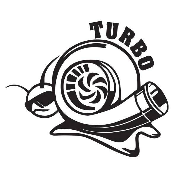 استیکر خودرو طرح Turbo2