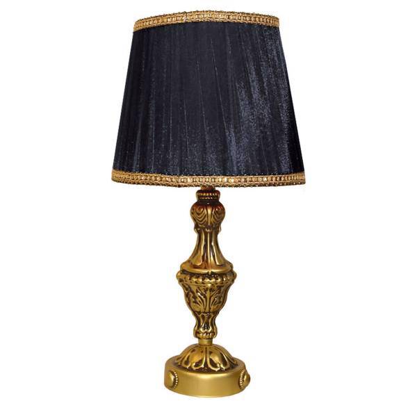 آباژور رومیزی نیک نوران مدل 724 مشکی حریر