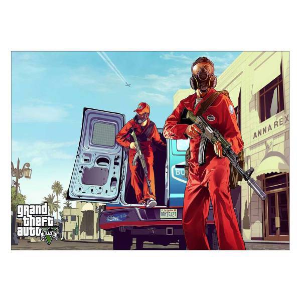 تابلو شاسی ونسونی طرح GTA V Jewelry Heist سایز 70 × 50، Wensoni GTA V Jewelry Heist Chassis Size 50 x 70