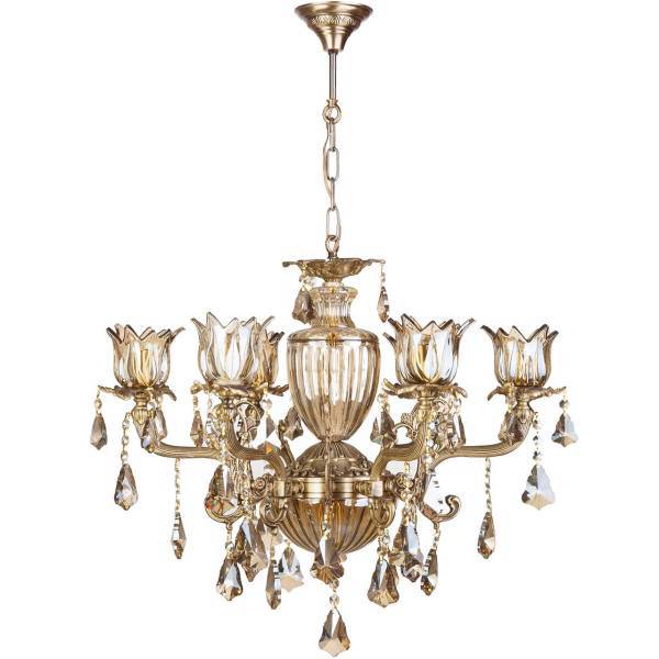 لوستر چشمه نور 6 شعله کد C2746/6A، Cheshmeh Noor C2746/6A Six Flames Chandelier