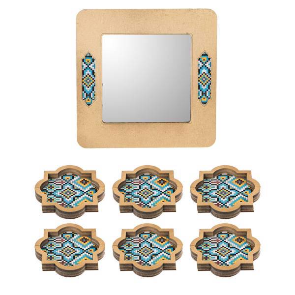 مجموعه ظروف هفت سین 7 پارچه گره کد 5-9671، Gereh 9671-5 Haft Seen Set 7 Pcs