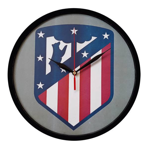 ساعت دیواری اتلتیکو مادرید مدل سان تایم 412، Atletico Madrid Team Clock Sun Time 412