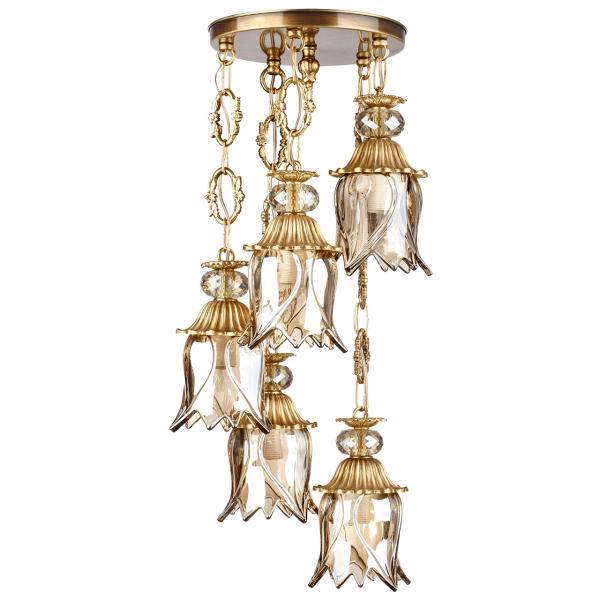 چراغ آویز پنج شعله چشمه نور کد C2750/5A، Cheshmeh Noor C2750/5A Five Flames Hanging Lamp