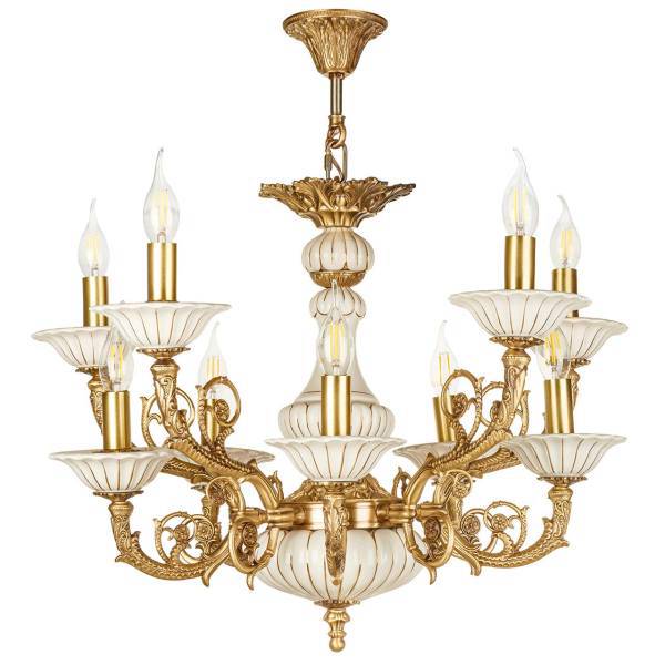 لوستر چشمه نور 10 شعله کد C2905، Cheshmeh Noor Ten Branches C2905 Chandelier