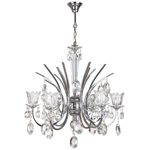 لوستر چشمه نور5 شعله کد H2607/5C، Cheshmeh Noor H2607/5C Five Flames Chandelier