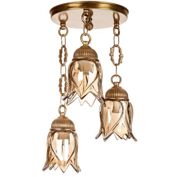 چراغ آویز چشمه نور 3 شعله کد C2775/3H، Cheshmeh Noor C2775/3H Three Flames Hanging Lamp