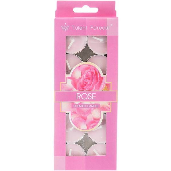 شمع وارمر تلنت فارست رایحه رز بسته 10 عددی، Talent Fareast Rose Candle Pack of 10