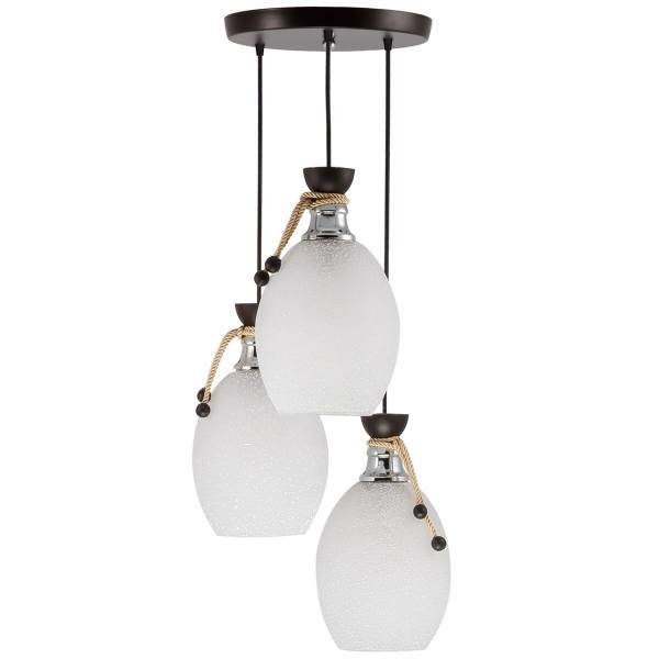 چراغ آویز چشمه نور 3 شعله کد 1266/3H، Cheshmeh Noor 1266/3H Three Branch Hanging Lamp