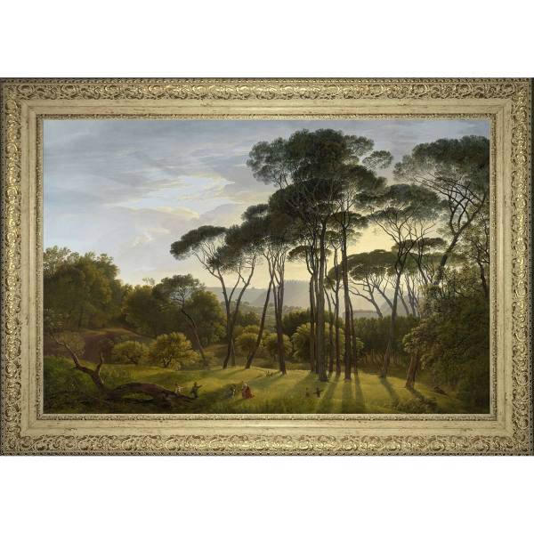 تابلو گالری هنری پیکاسو طرح چشم انداز ایتالیایی با کاج های چتری