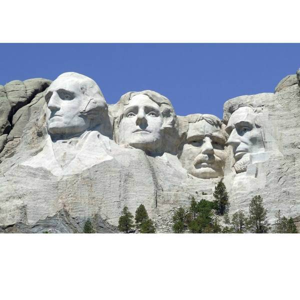 تابلو شاسی آکو طرح Mount Rushmore سایز 20x28 سانتی متر