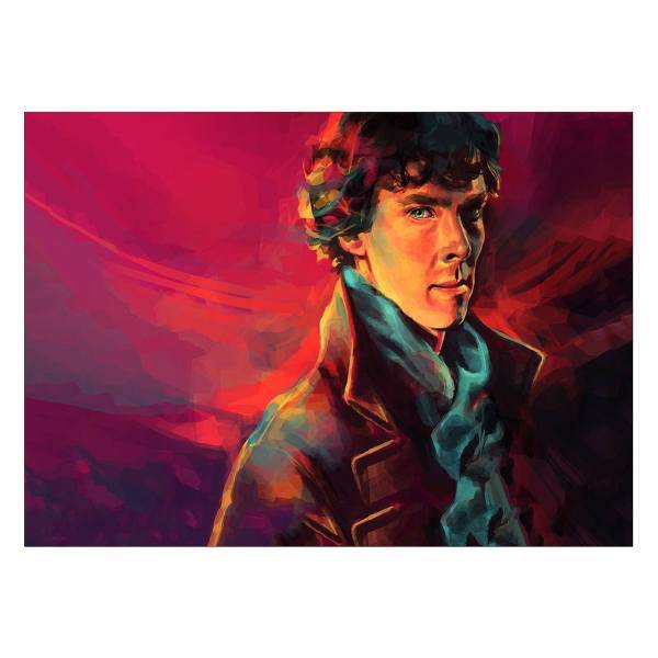 تابلو شاسی ونسونی طرح 2 Sherlock Holmes سایز 50 × 70، Wensoni Sherlock Holmes 2 Chassis Size 50 x 70