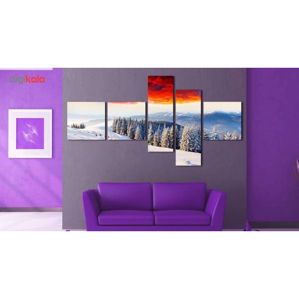 تابلو دیواری 5 تکه بارمان مدل TA1903