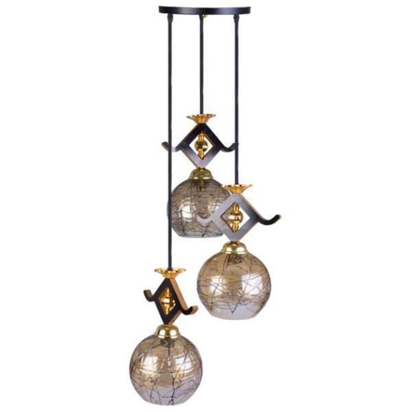 چراغ آویز چشمه نور سه شعله کد G583/3H، Cheshmeh Noor G583/3H Three Flame Hanging Lamp