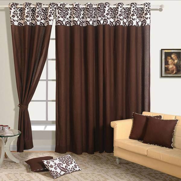 پرده کتان ساوایام هند مدل CU PCC 9009 ارتفاع 190 سانتی متر، Swayam CU PCC 9009 Curtain 190cm