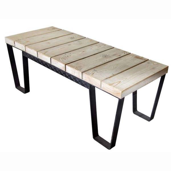 نیمکت دیزوم مدل White Wash، DZoom white wash bench