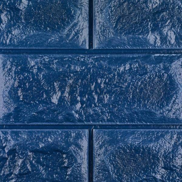 دیوارپوش فومی طرح آجر آبی کد FB اندازه 71x77، Foam Wall Foam Blue Design Brick Code FB Size 71x77