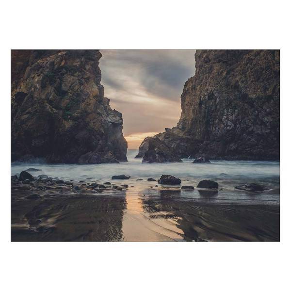 تابلو شاسی ونسونی طرح Rocky Gap in Shore سایز 50x70 سانتی متر، Wensoni Rocky Gap in Shore Chassis Size 50 x 70 Cm