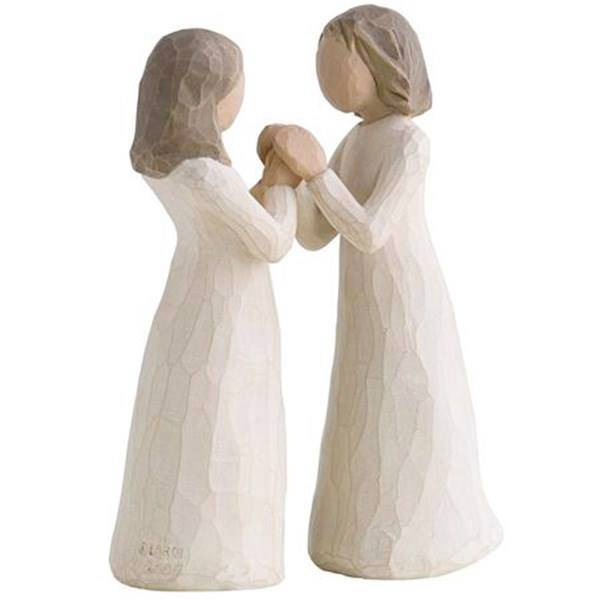 مجسمه ویلو تری مدل خواهران واقعی، Willow Tree Sisters By Heart 26023 Statue