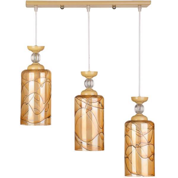 چراغ آویز چشمه نور 3 شعله کد G549/3H-CR، Cheshmeh Noor G549/3H-CR Three Flames Hanging Lamp