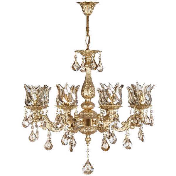 لوستر چشمه نور8 شعله کد C2911/8-A، Cheshmeh Noor C2911/8 Eight Flames Chandelier