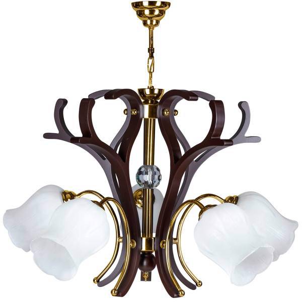 لوستر چشمه نور 5 شعله کد A832/5G، Cheshmeh Noor A832/5G Five Branches Chandelier