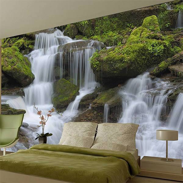 کاغذ دیواری 1وال مدل آبشار، 1Wall Giant Mural Waterfall Wallpaper