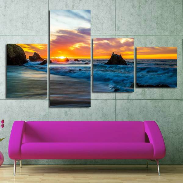 تابلوی دیواری 5 تکه بارمان مدل TA-2903، Barman TA-2903 Tableau 5 Pcs