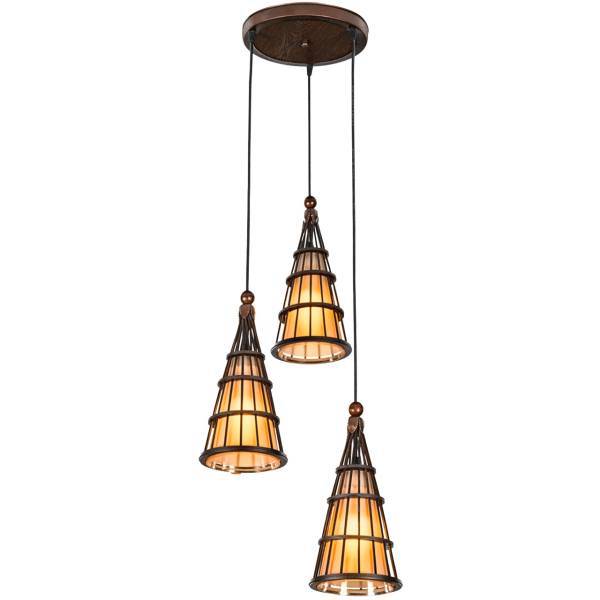 چراغ آویز دارکار مدل ملیکا 3 شعله کد 72، Darkar 72 Three Branches Melika Hanging Lamp