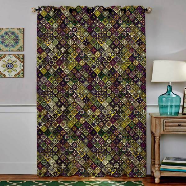 پرده مخمل رنس مدل C4-50077 ارتفاع 190 سانتی متر، Rence C4-50077 Curtain 190 cm