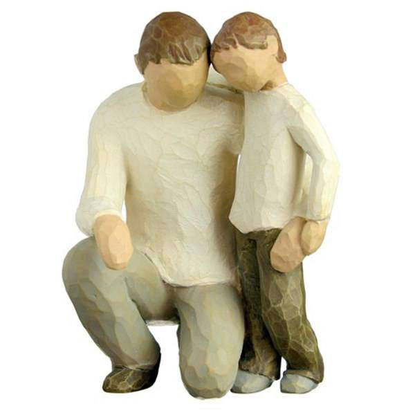 مجسمه ویلو تری مدل پدر و پسر، Willow Tree Father And Son 26030 Statue