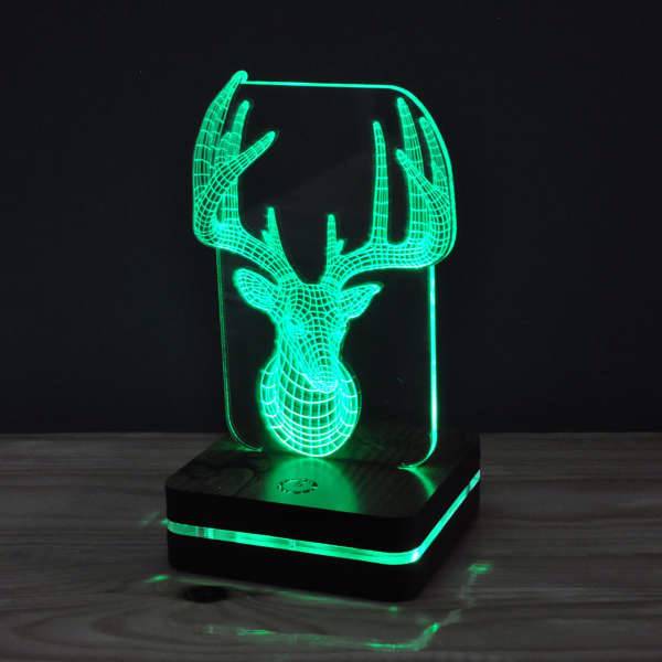 چراغ خواب موهومی طرح گوزن هفت رنگ، Mohomi Wirelight 7 Color Lamp Deer