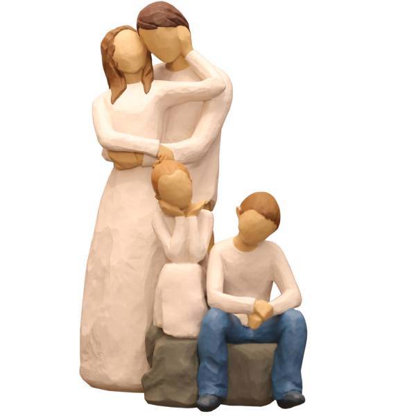 مجسمه امین کامپوزیت مدل Family Grouping کد 551 بسته دو عددی، Amin Composite Family Grouping 551 Statue Pack Of 2