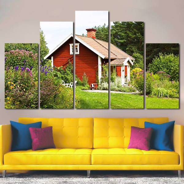 تابلو دیواری 5 تکه آفتاب کد TA5801