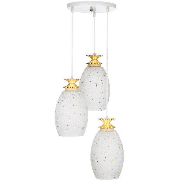 چراغ آویز چشمه نور کد G589/3H، Cheshmeh Noor G589/3H Three Flame Hanging Lamp