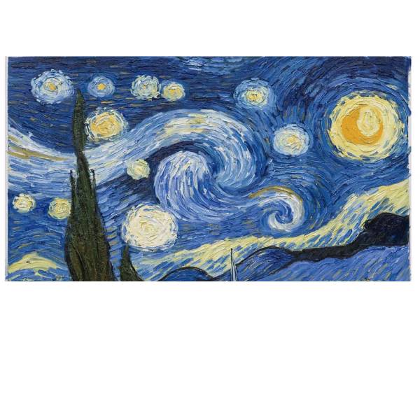 تابلوی گرافیتی طرح The Starry Night سایز 50 × 70، Graffity The Starry Night Chassis 70 x 50