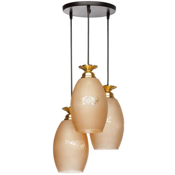 چراغ آویز چشمه نور کد G588/3H، Cheshmeh Noor G588/3H Three Flame Hanging Lamp