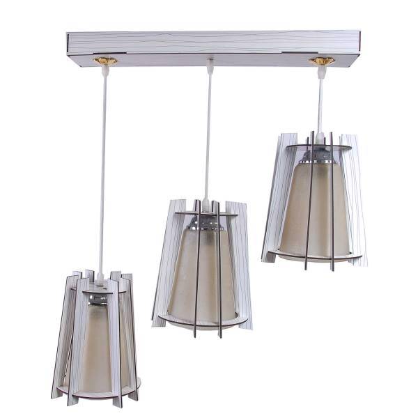 چراغ آویز سهیل سه شعله مدل Pyramid، Soheil Pyramid Three Branch Hanging Light