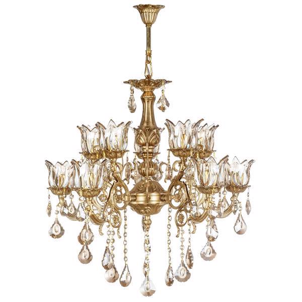 لوستر چشمه نور 10 شعله کد C2925/5-A، Cheshmeh Noor C2925/5-A Ten Flames Chandelier