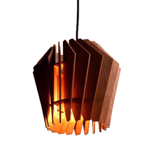 چراغ اویز پاراگالری کد3، wooden light paragallery