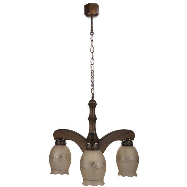 لوستر دارکار مدل افسون 3 شعله کد 224، Darkar 224 Three Branches Afsoon Chandelier