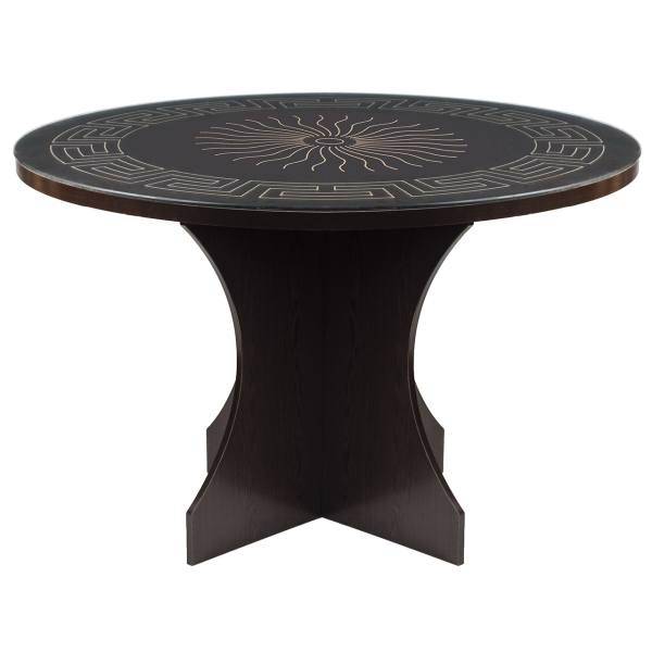 میز ناهار خوری صنایع چوب قائم کد K305 سایز 120 × 120، Sanaye Choob Ghaem K305 MDF circle Dinning Room Table Size 120 x 120