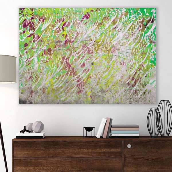 تابلو بوم خط روزتو طرح نیال 4، Rouzeto Niyal 4 Canvas